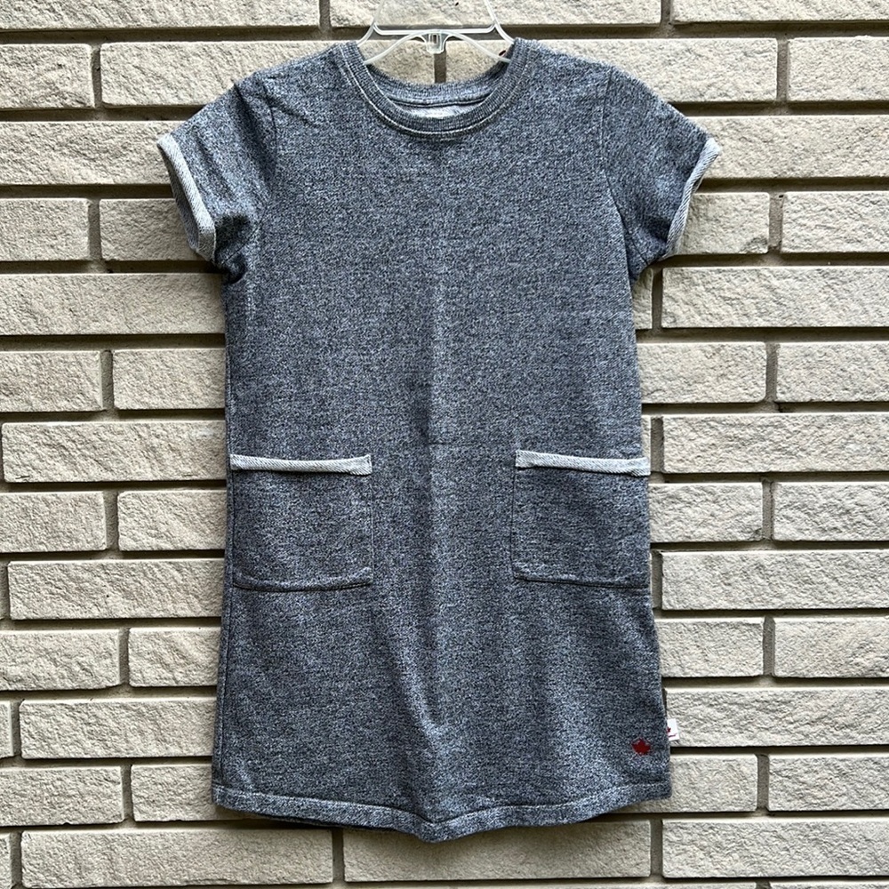 Canadiana Heathered Grey Sweatshirt Dress Sz XL (14-16)
